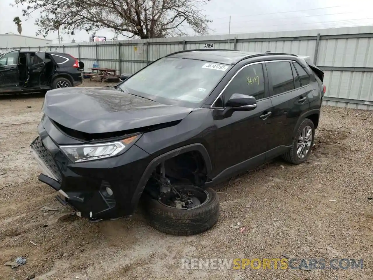 2 Photograph of a damaged car JTMC1RFV5LJ021653 TOYOTA RAV4 2020