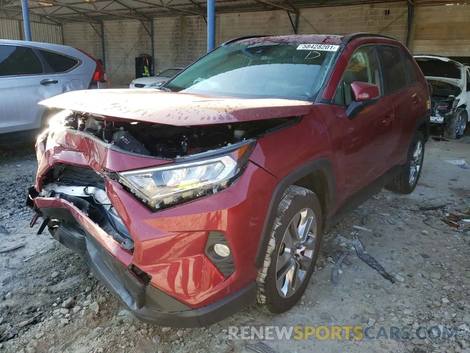 2 Photograph of a damaged car JTMC1RFV8LD057268 TOYOTA RAV4 2020