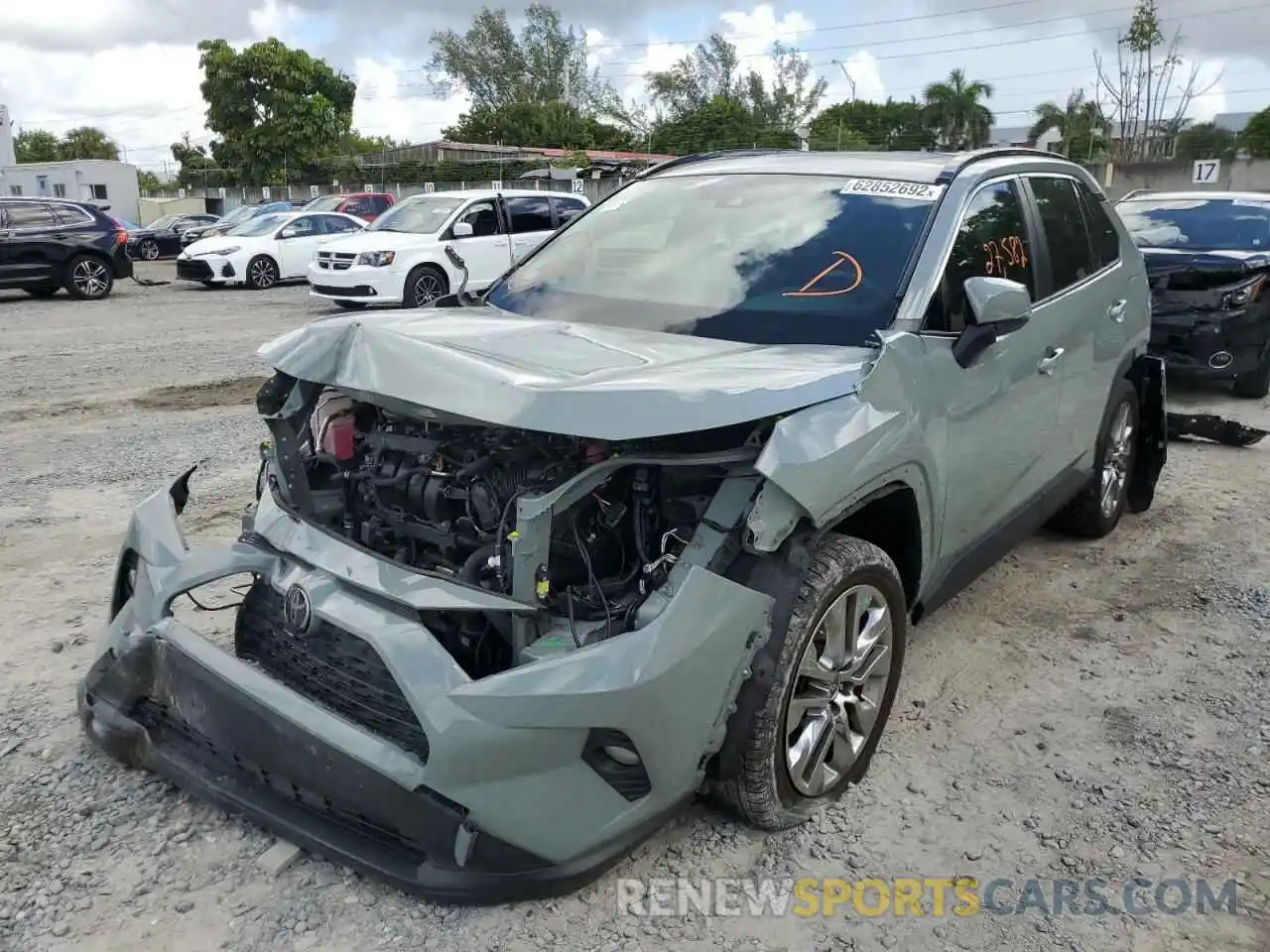 2 Photograph of a damaged car JTMC1RFV9LD056470 TOYOTA RAV4 2020