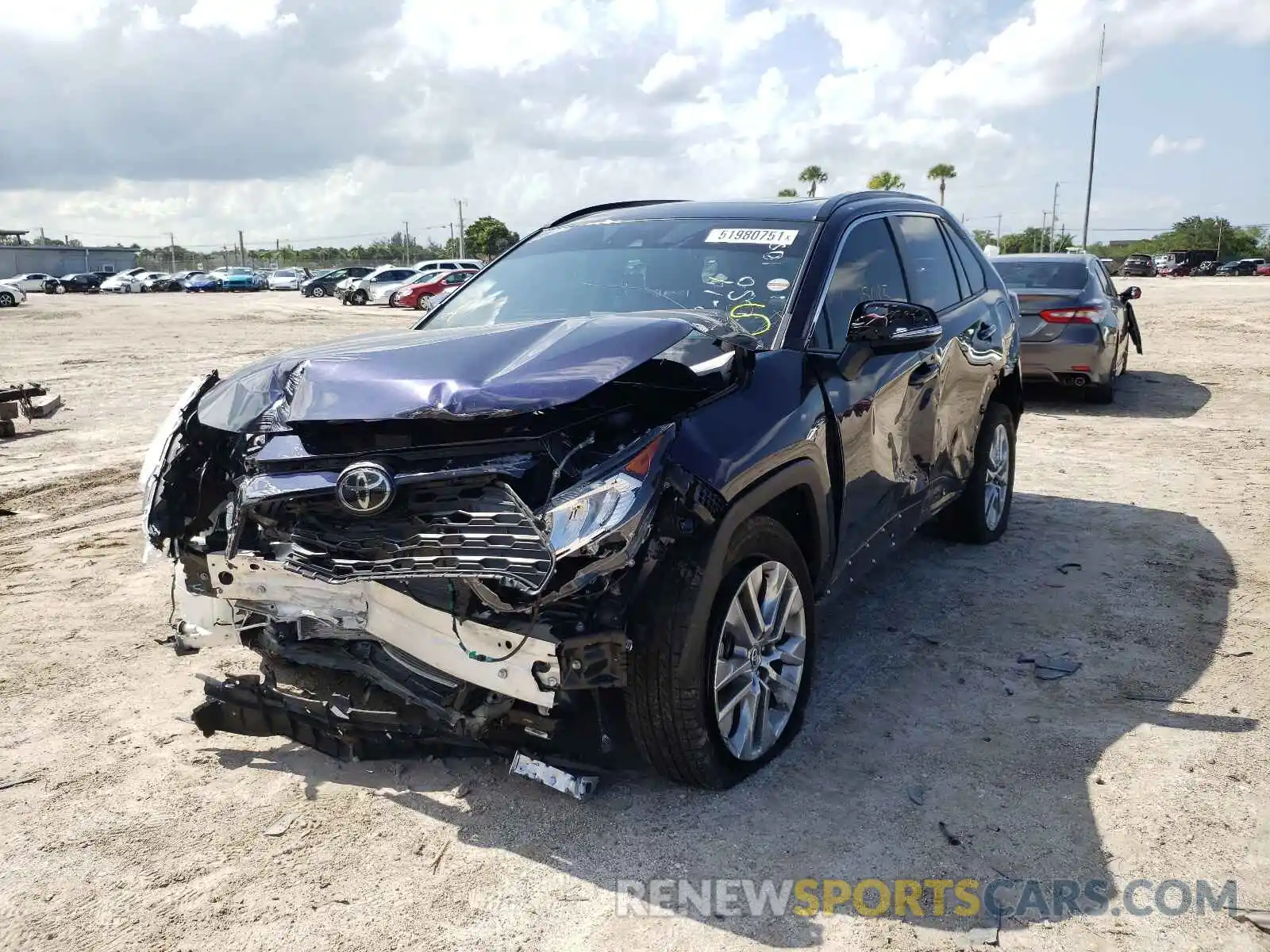 2 Photograph of a damaged car JTMC1RFV9LJ021056 TOYOTA RAV4 2020