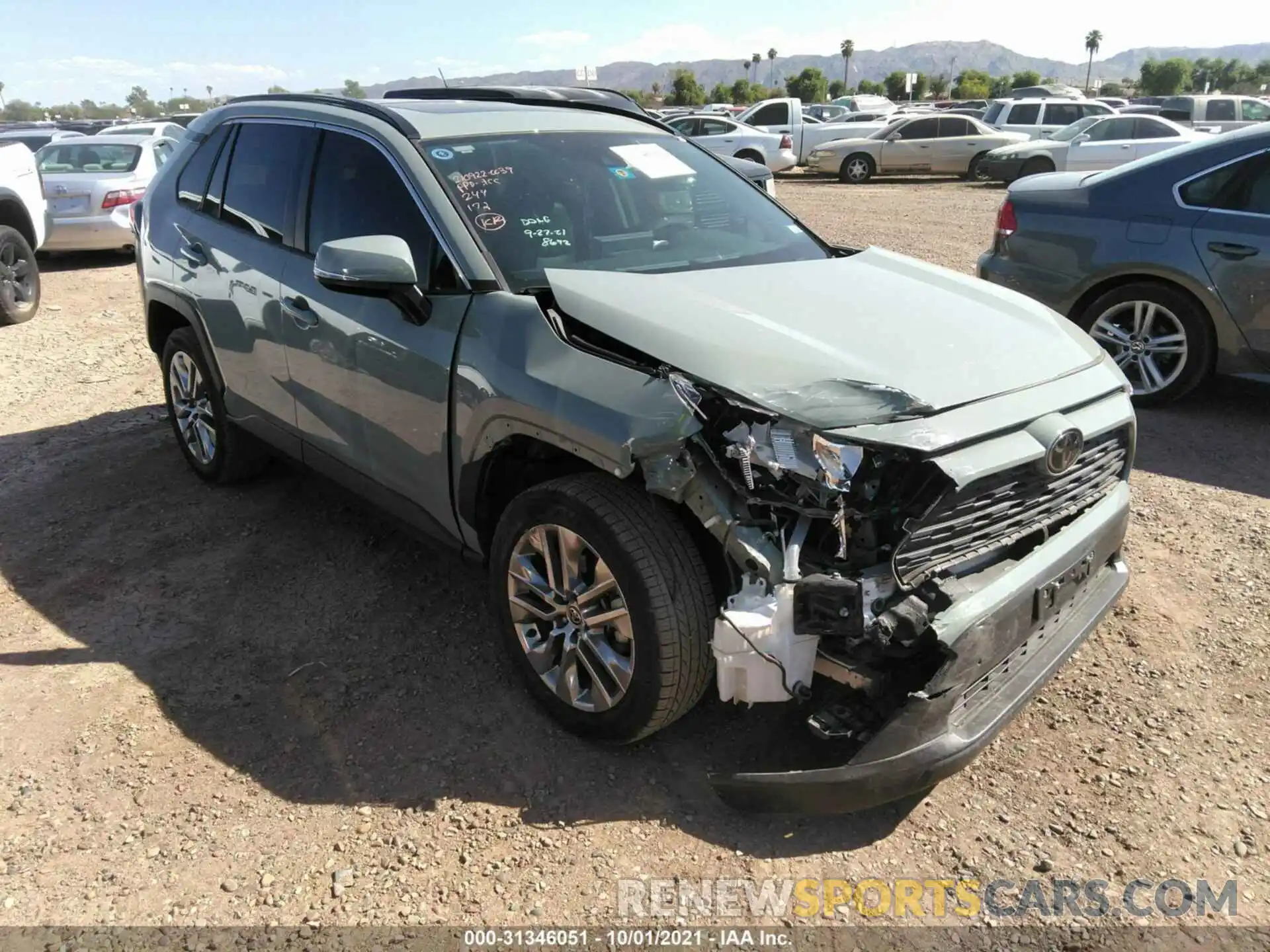 1 Photograph of a damaged car JTMC1RFVXLD519006 TOYOTA RAV4 2020