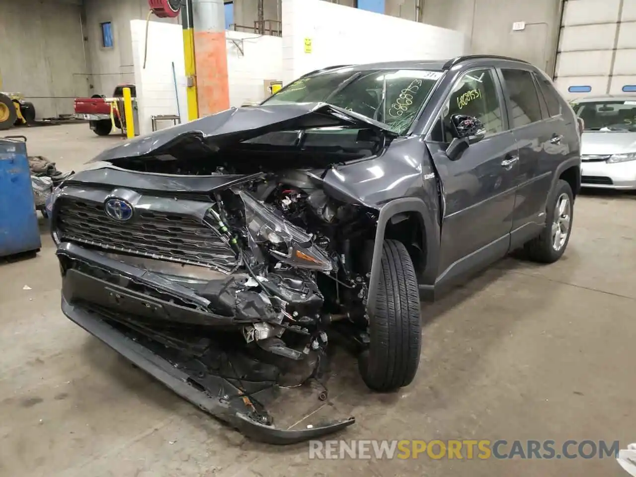 2 Photograph of a damaged car JTMD6RFV4LD001673 TOYOTA RAV4 2020