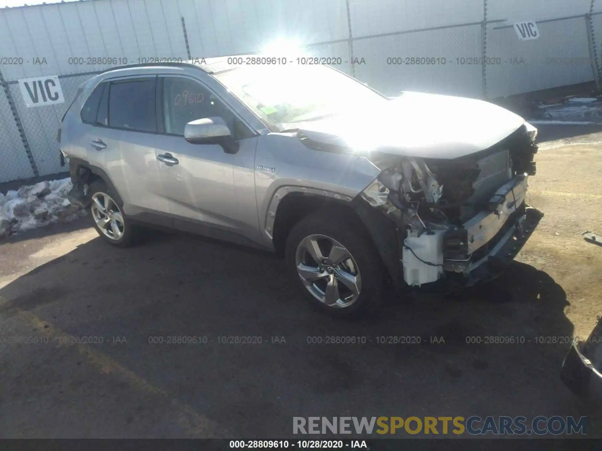 1 Photograph of a damaged car JTMD6RFVXLJ002361 TOYOTA RAV4 2020