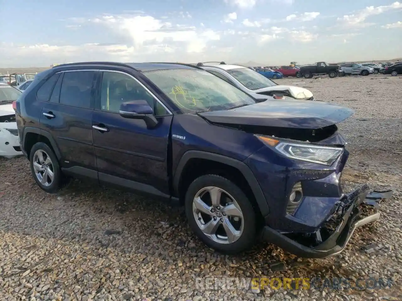 1 Photograph of a damaged car JTMDWRFV5LD054270 TOYOTA RAV4 2020