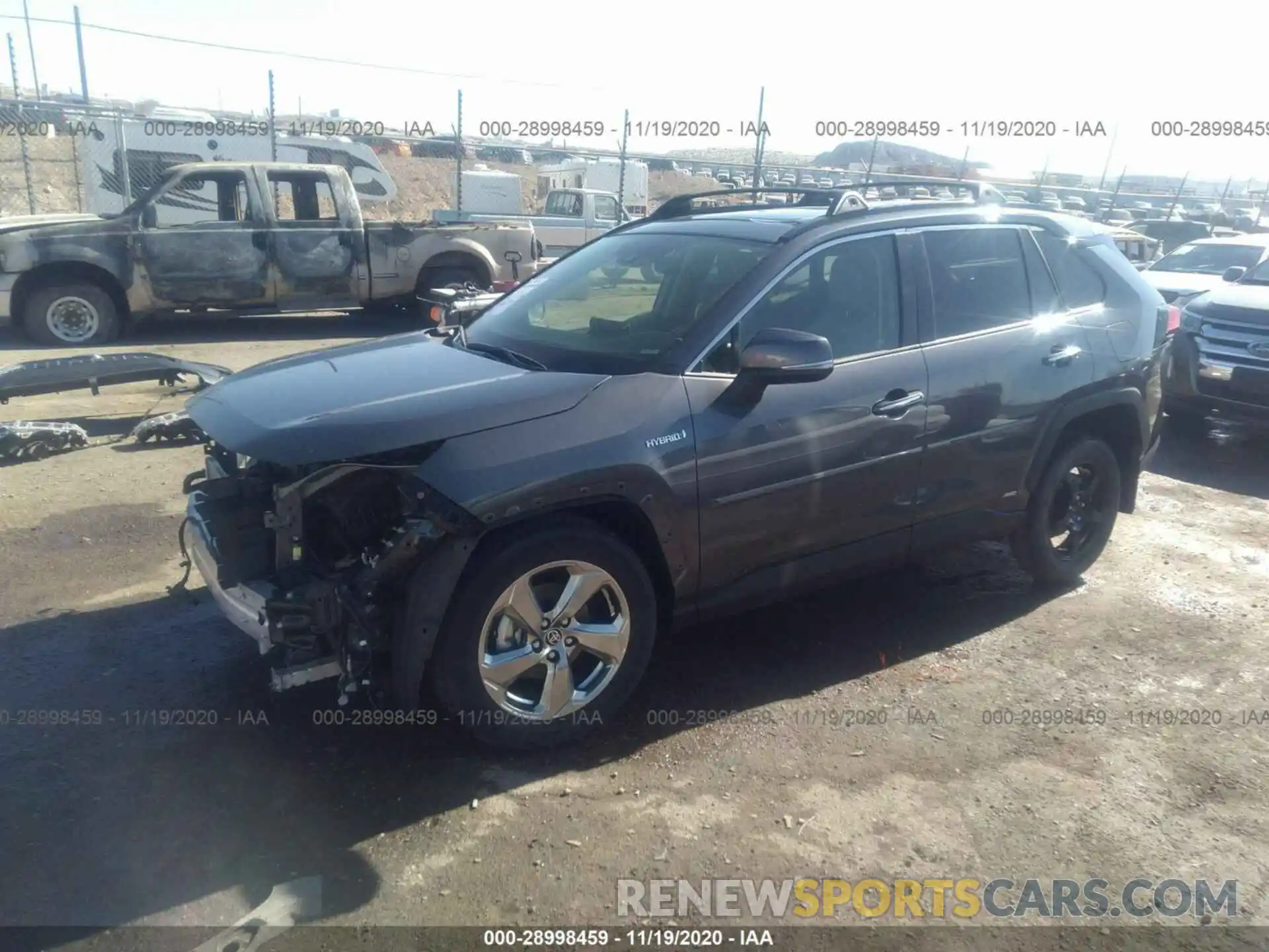 2 Photograph of a damaged car JTMDWRFV5LD055015 TOYOTA RAV4 2020