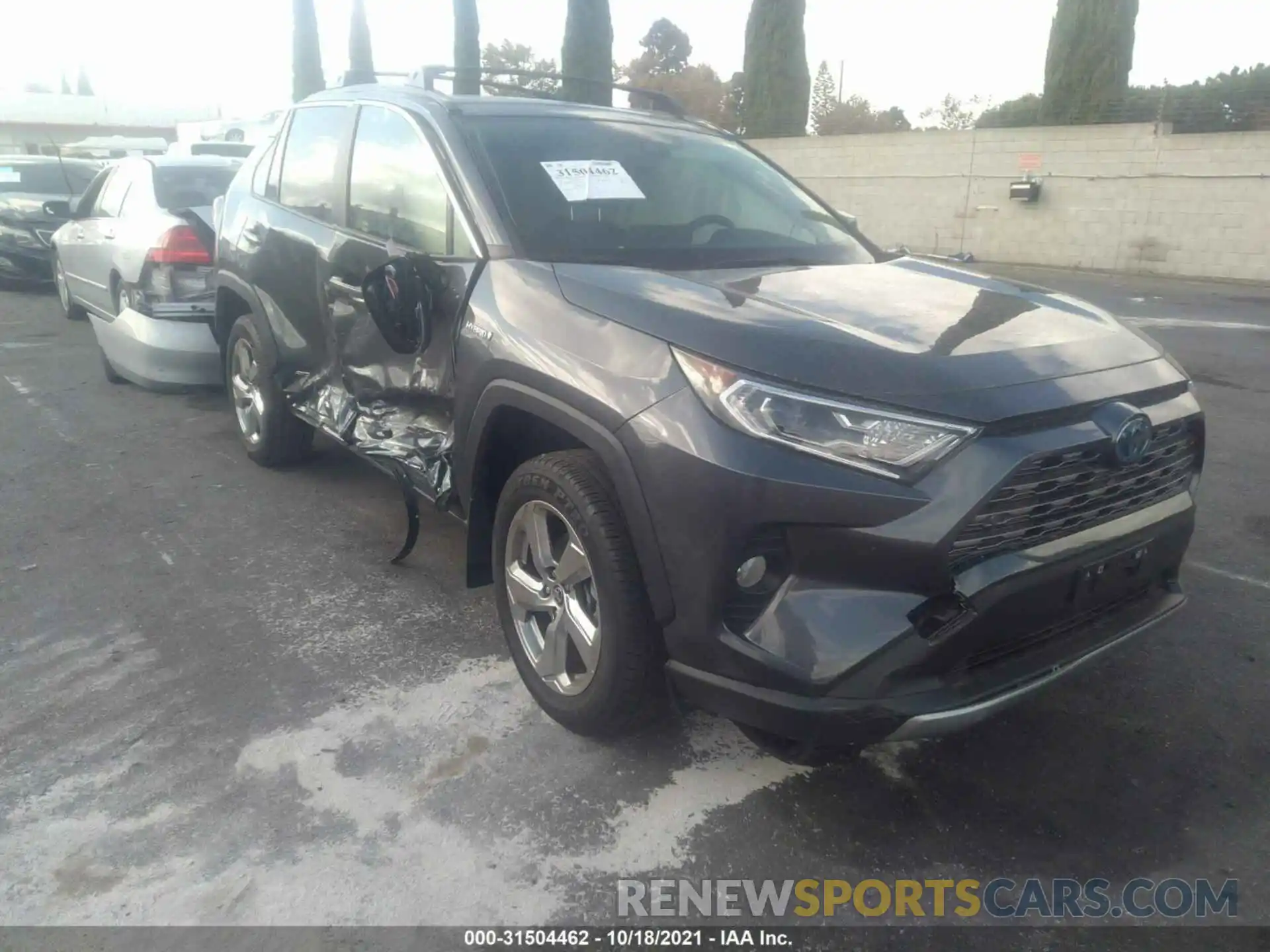 1 Photograph of a damaged car JTMDWRFV5LD055581 TOYOTA RAV4 2020