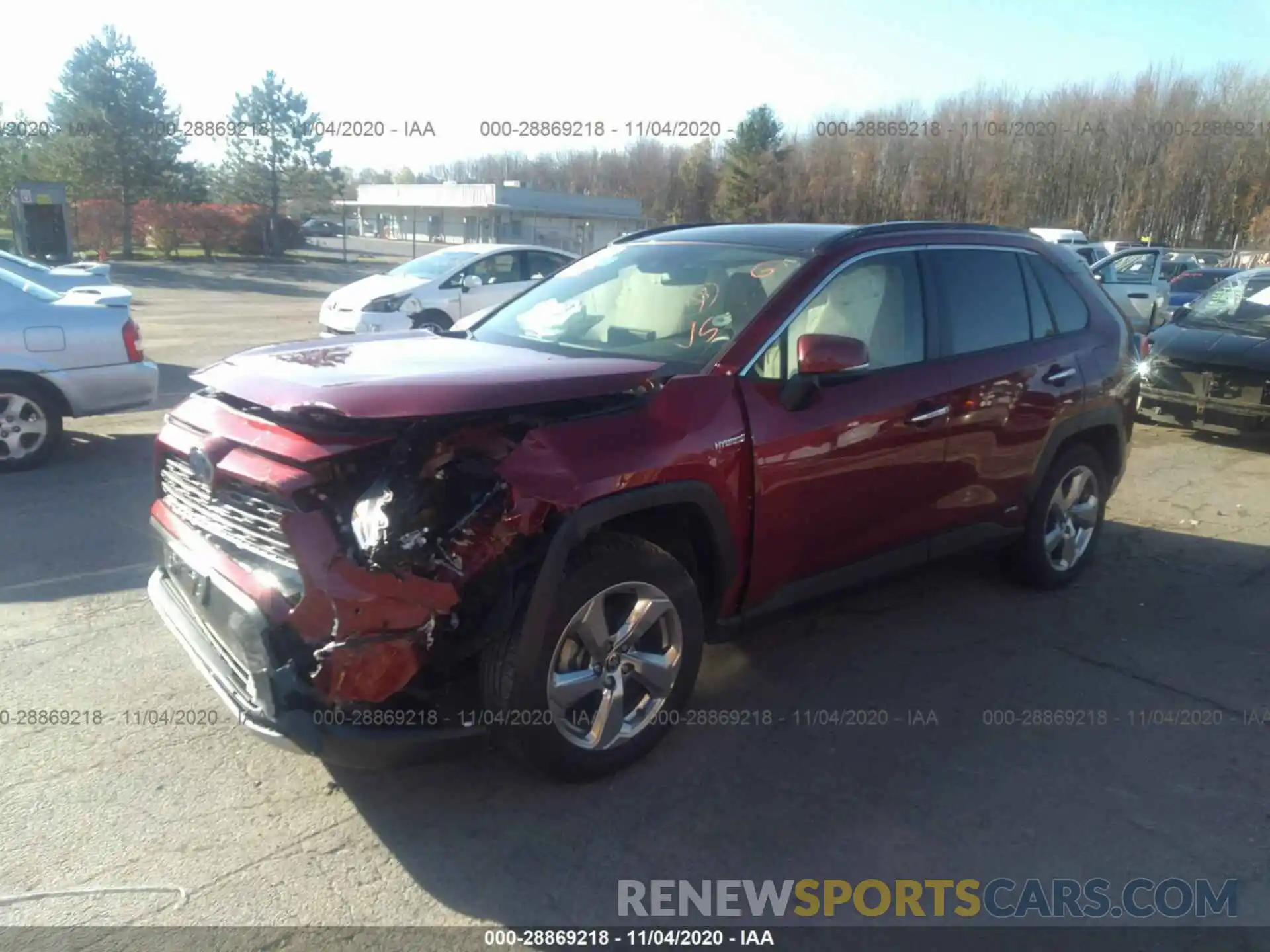 2 Photograph of a damaged car JTMDWRFV5LD534583 TOYOTA RAV4 2020