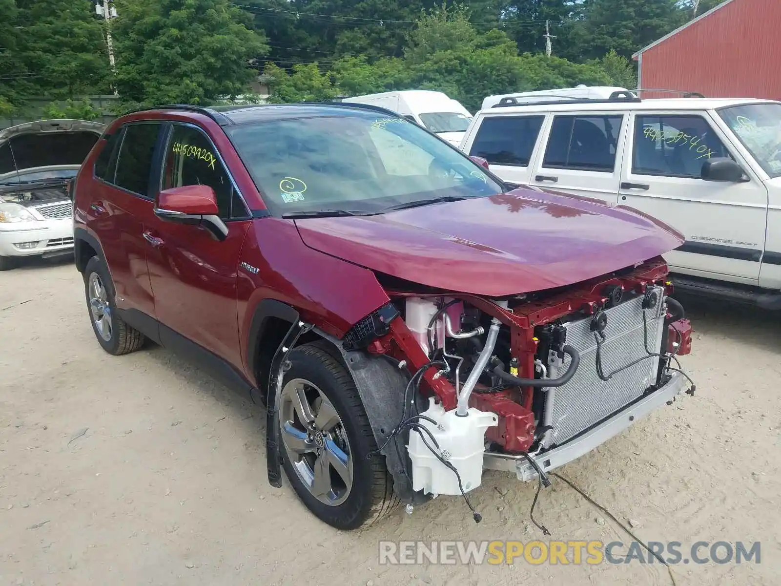 1 Photograph of a damaged car JTMDWRFV5LD545406 TOYOTA RAV4 2020