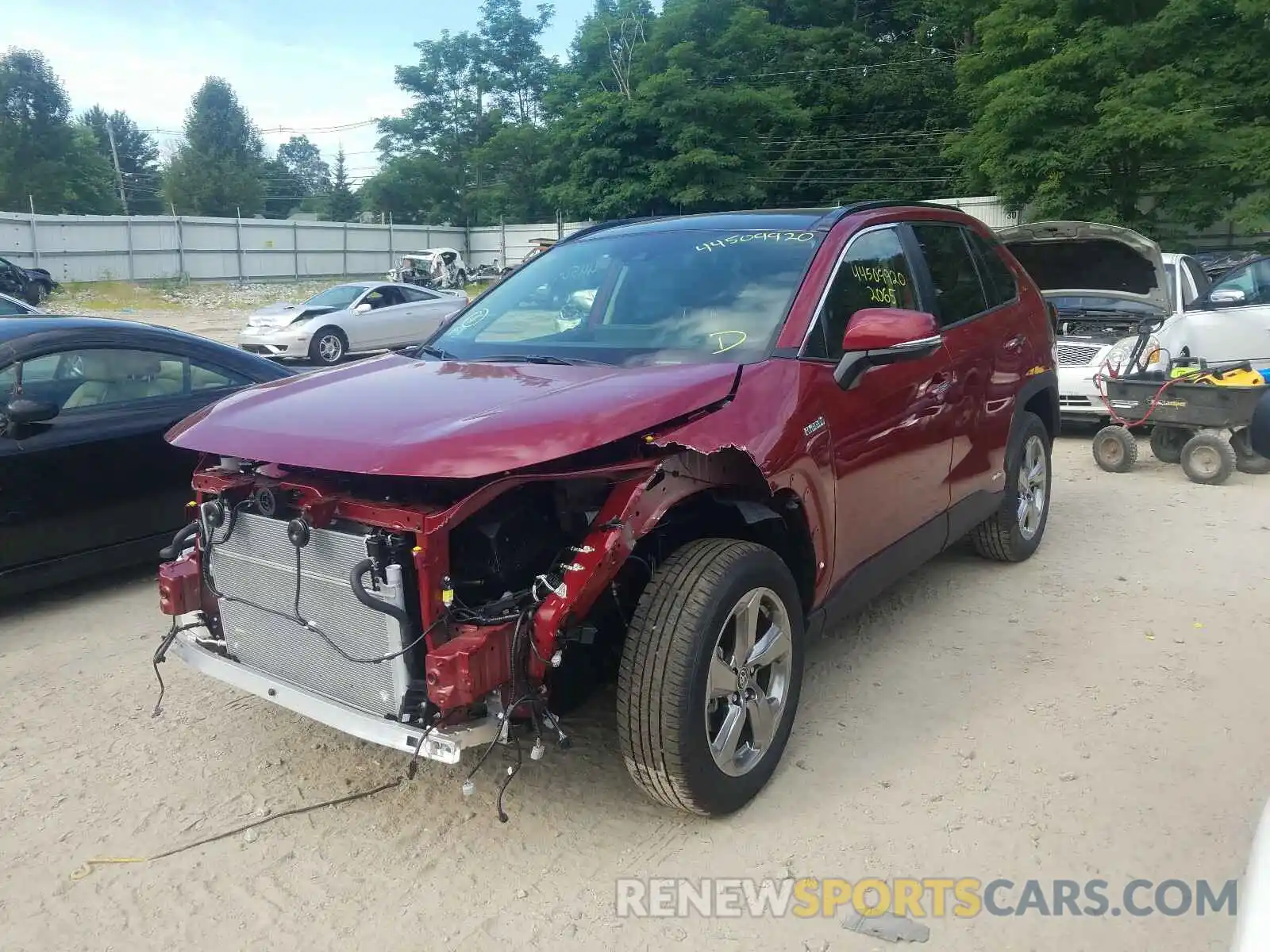 2 Photograph of a damaged car JTMDWRFV5LD545406 TOYOTA RAV4 2020