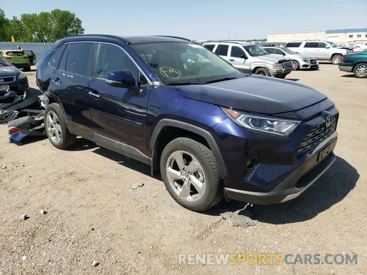 1 Photograph of a damaged car JTMDWRFV6LD530056 TOYOTA RAV4 2020