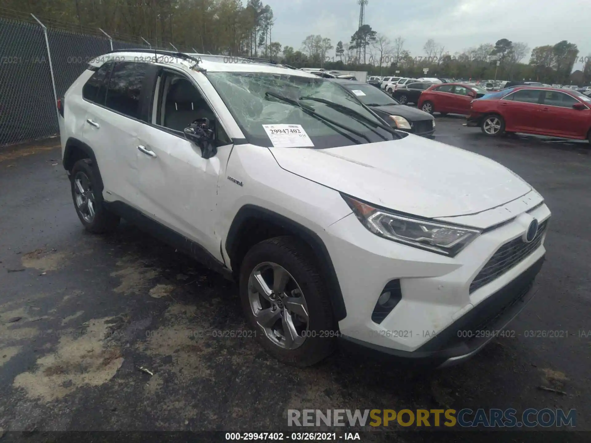 1 Photograph of a damaged car JTMDWRFV6LD547763 TOYOTA RAV4 2020