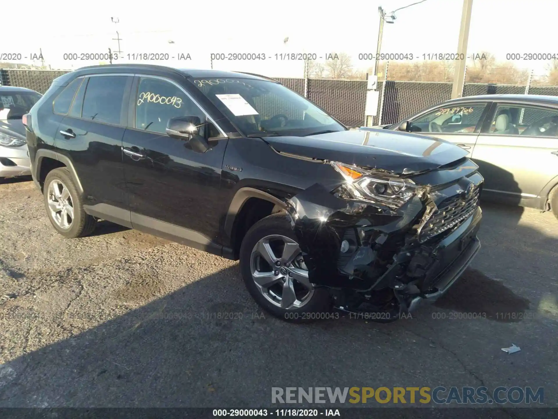 1 Photograph of a damaged car JTMDWRFV7LD550624 TOYOTA RAV4 2020