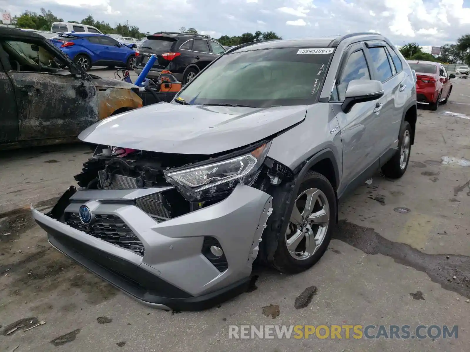 2 Фотография поврежденного автомобиля JTMDWRFV8LD539244 TOYOTA RAV4 2020