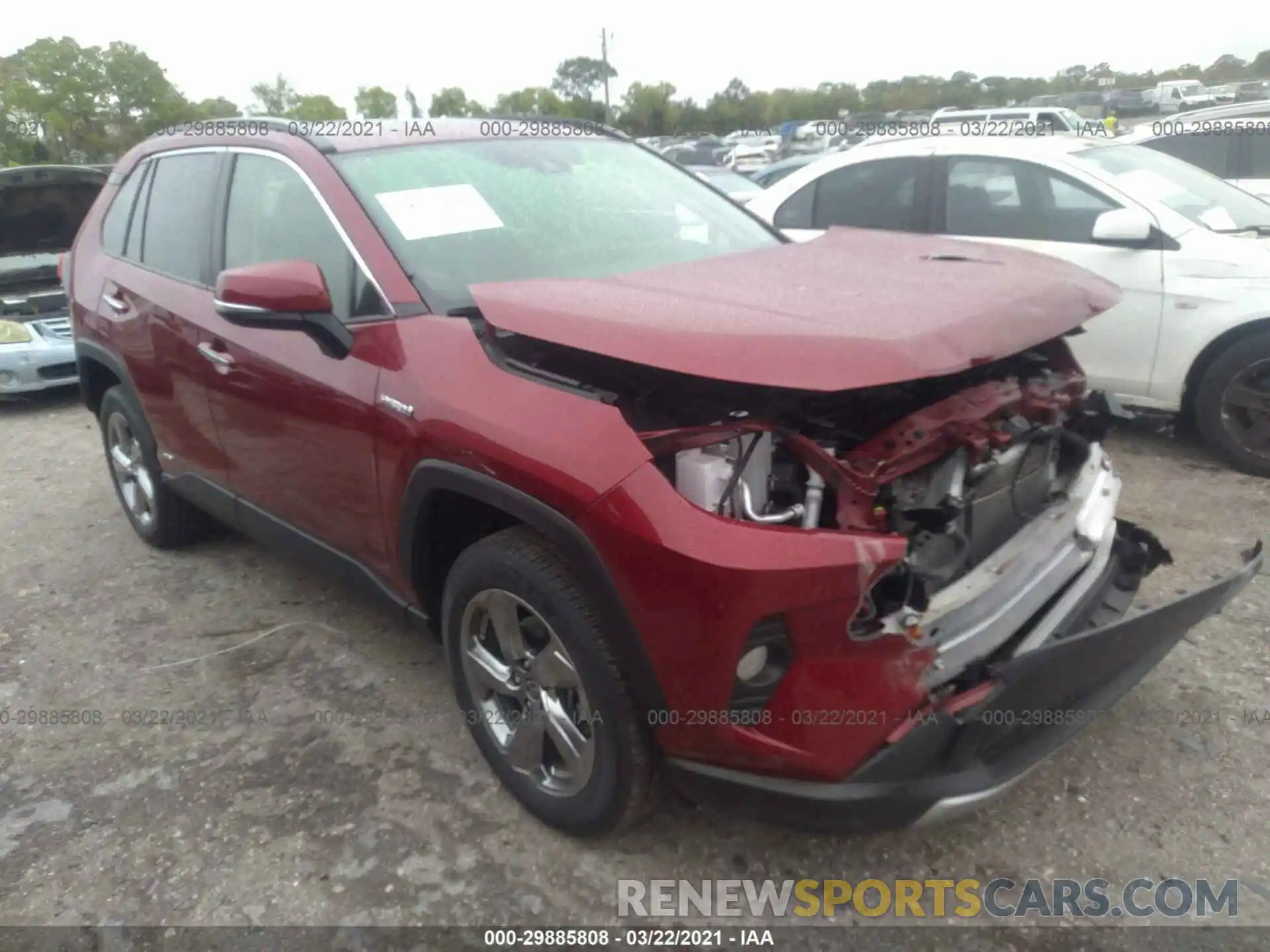 1 Photograph of a damaged car JTMDWRFV9LD055535 TOYOTA RAV4 2020