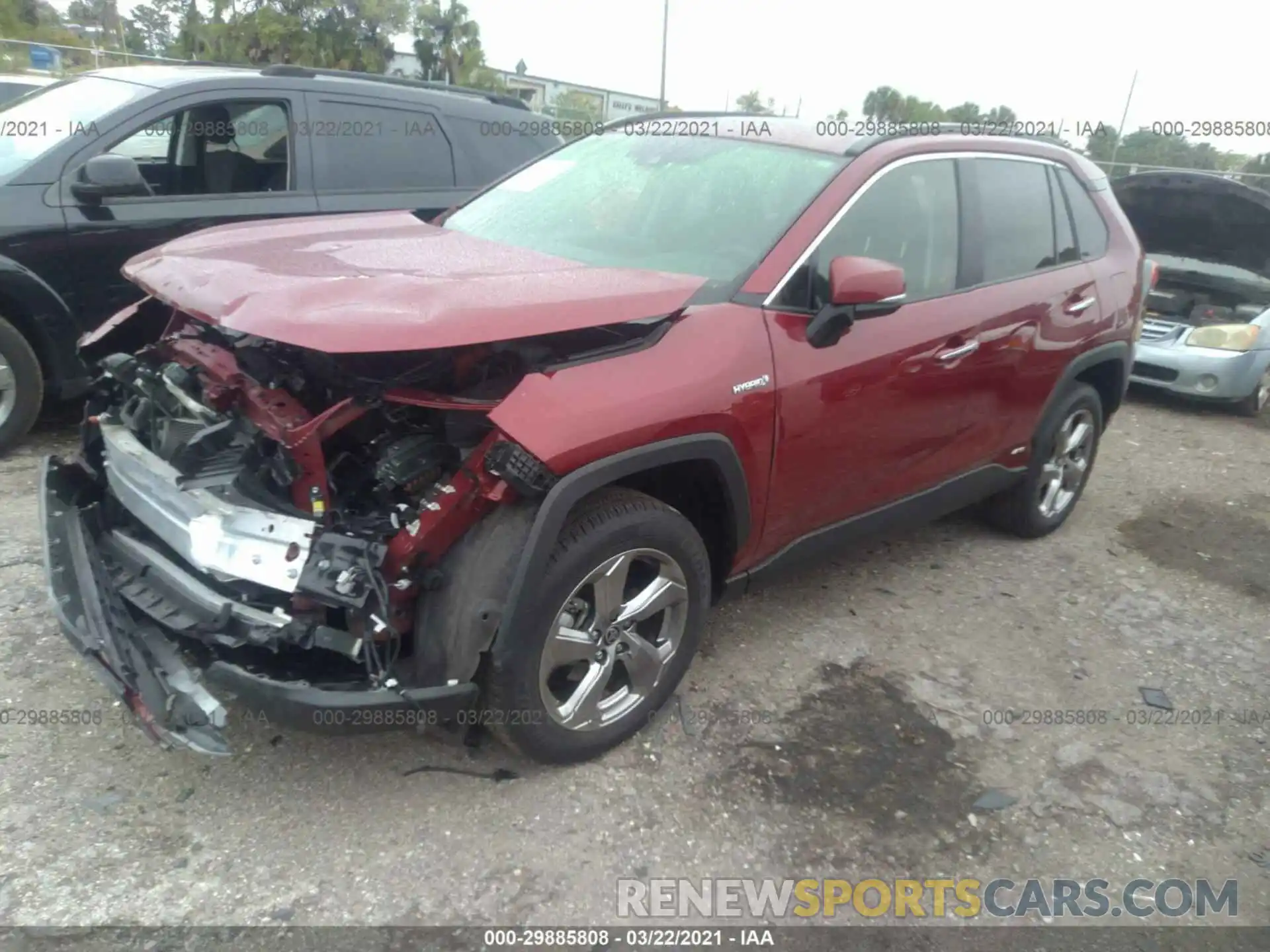 2 Photograph of a damaged car JTMDWRFV9LD055535 TOYOTA RAV4 2020