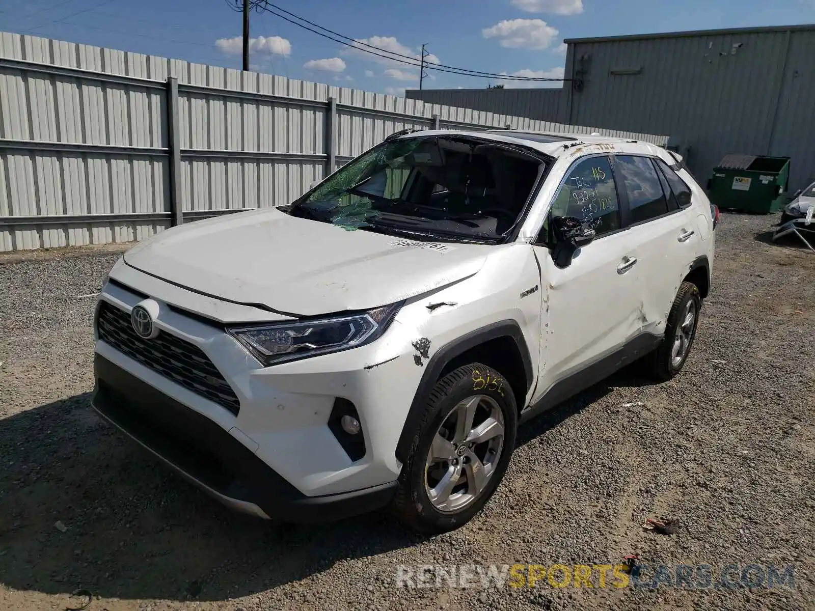 2 Photograph of a damaged car JTMDWRFV9LD536398 TOYOTA RAV4 2020