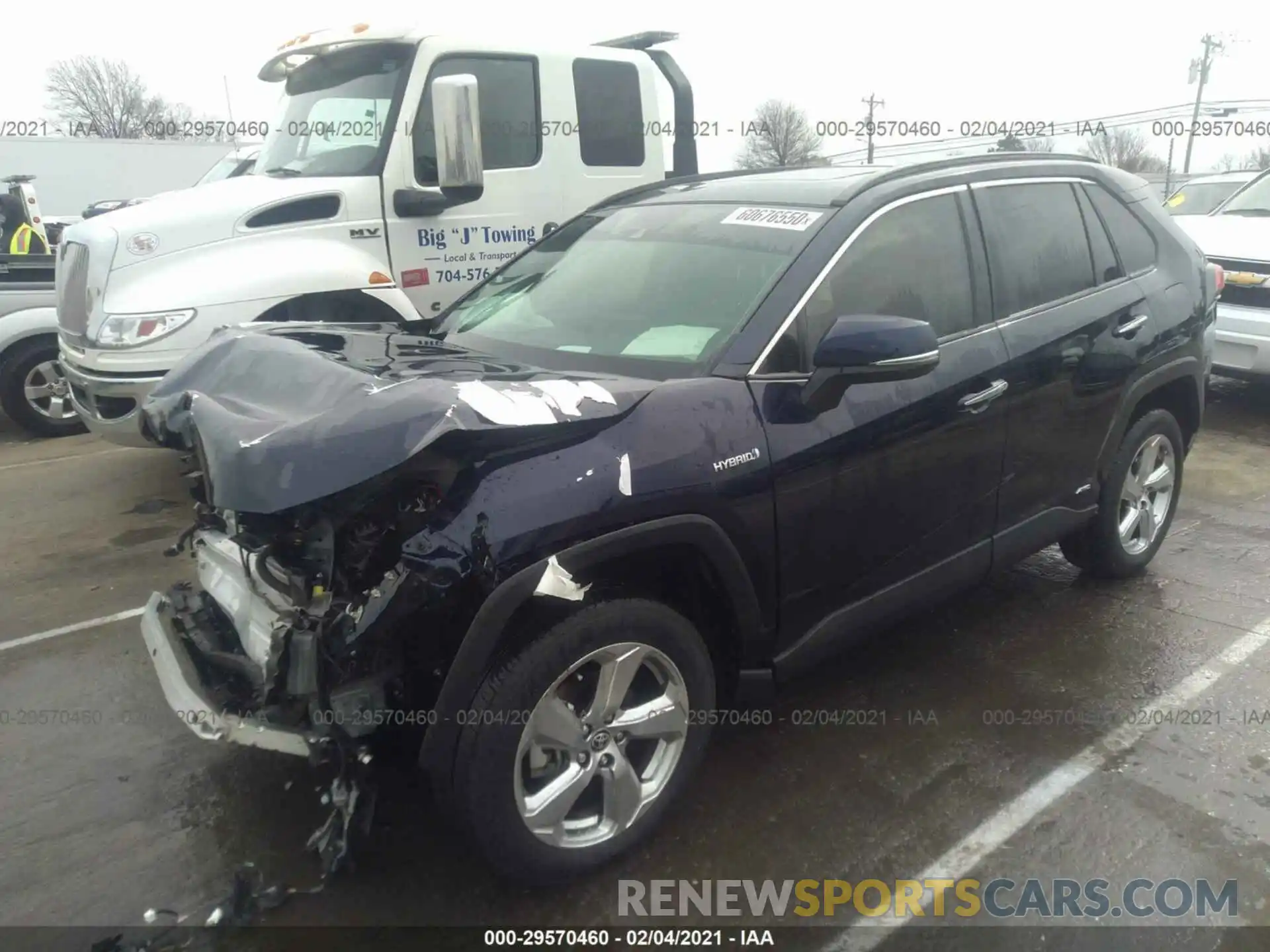 2 Photograph of a damaged car JTMDWRFVXLD055608 TOYOTA RAV4 2020