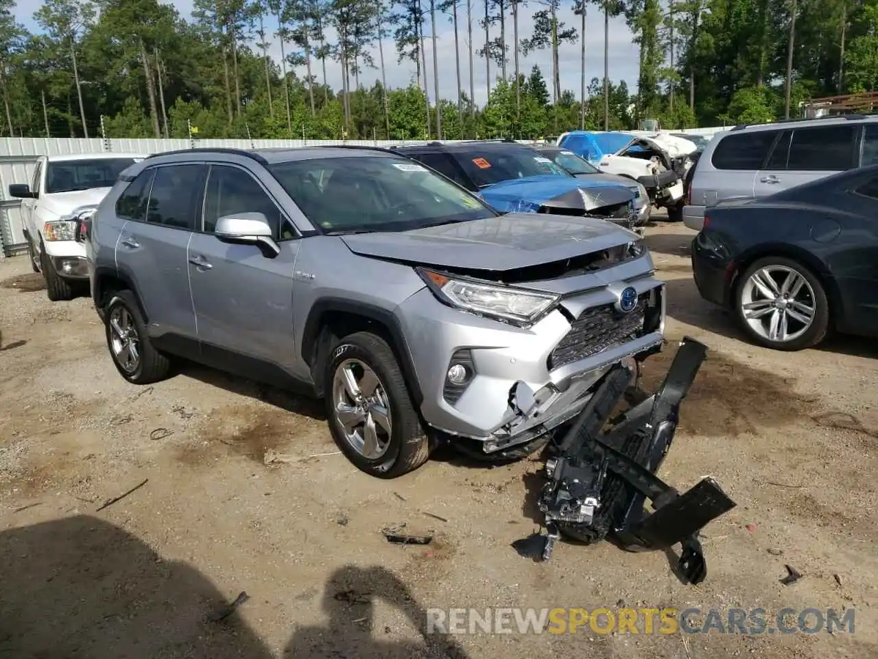 1 Photograph of a damaged car JTMDWRFVXLD073106 TOYOTA RAV4 2020