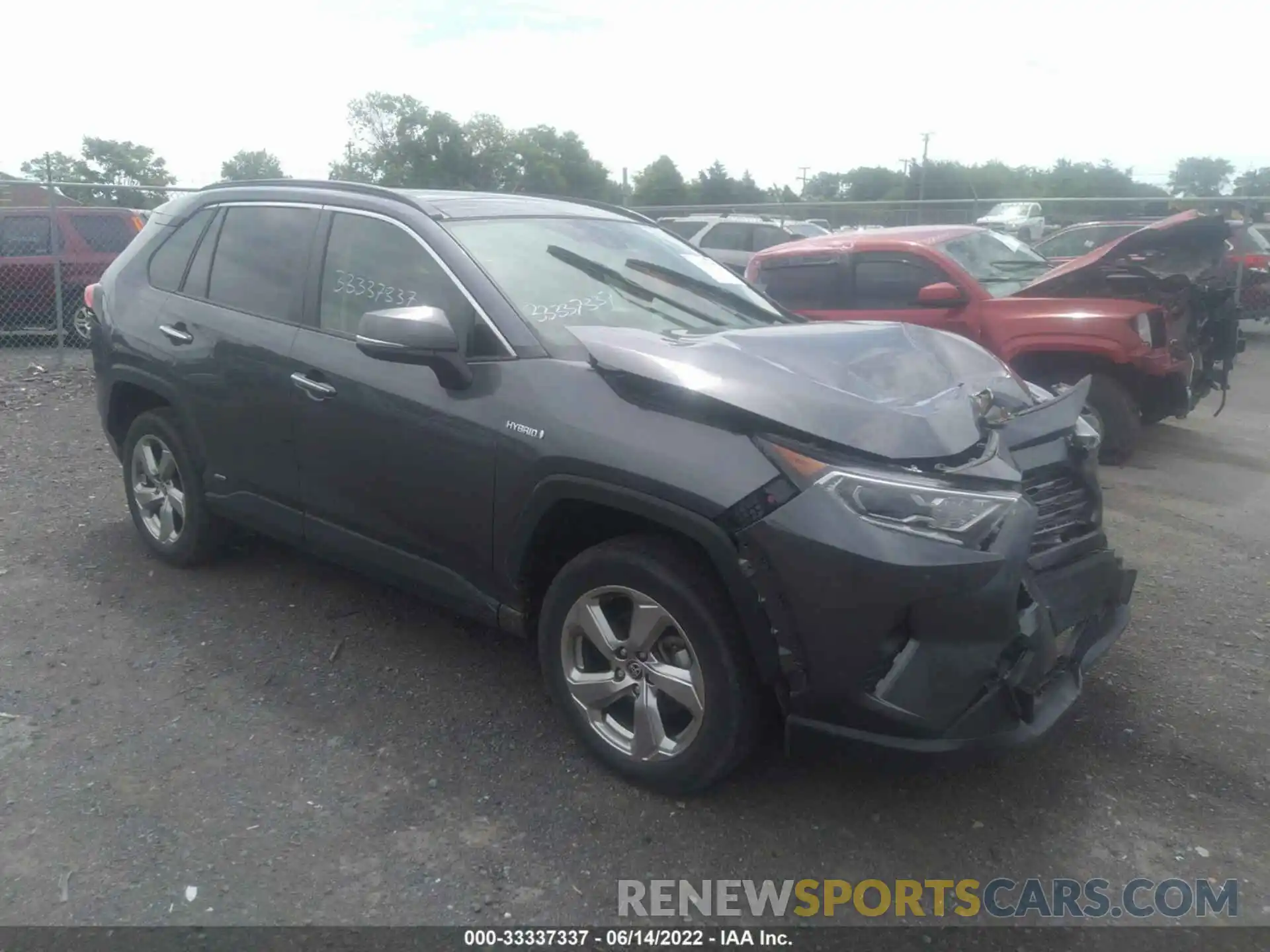 1 Photograph of a damaged car JTMDWRFVXLD541366 TOYOTA RAV4 2020