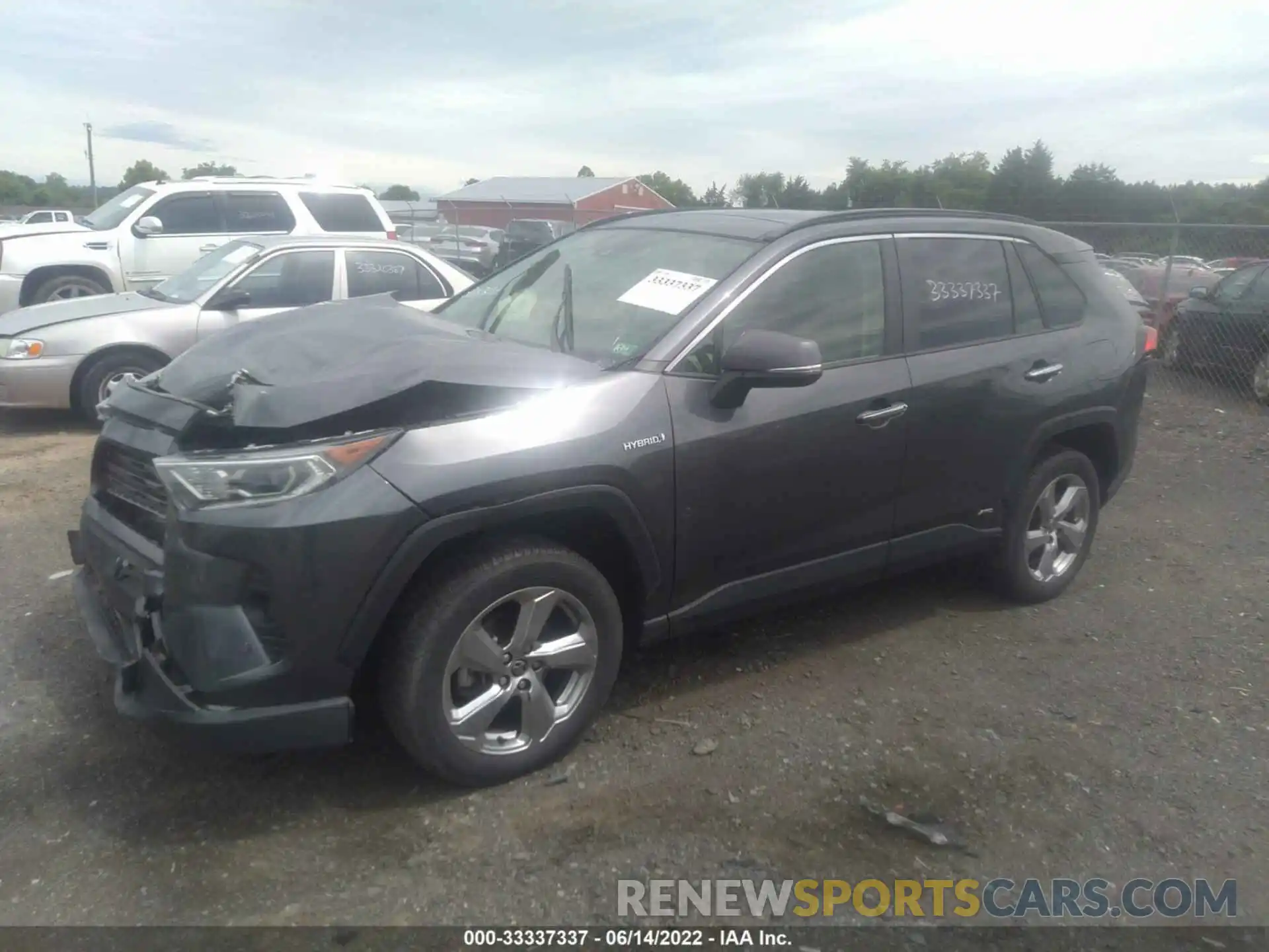 2 Photograph of a damaged car JTMDWRFVXLD541366 TOYOTA RAV4 2020