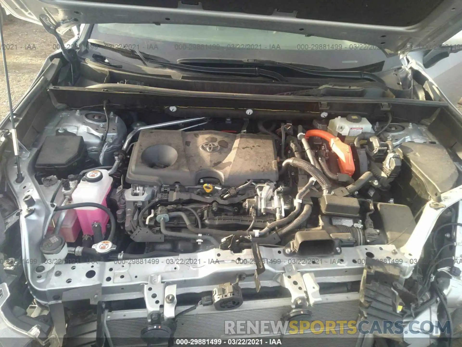 10 Фотография поврежденного автомобиля JTMDWRFVXLD542081 TOYOTA RAV4 2020