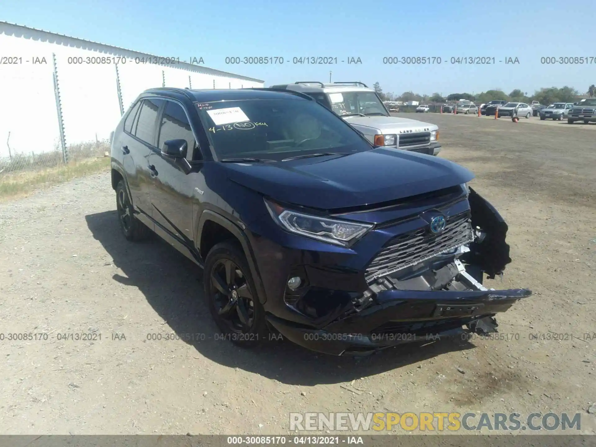 1 Photograph of a damaged car JTME6RFV4LD502034 TOYOTA RAV4 2020