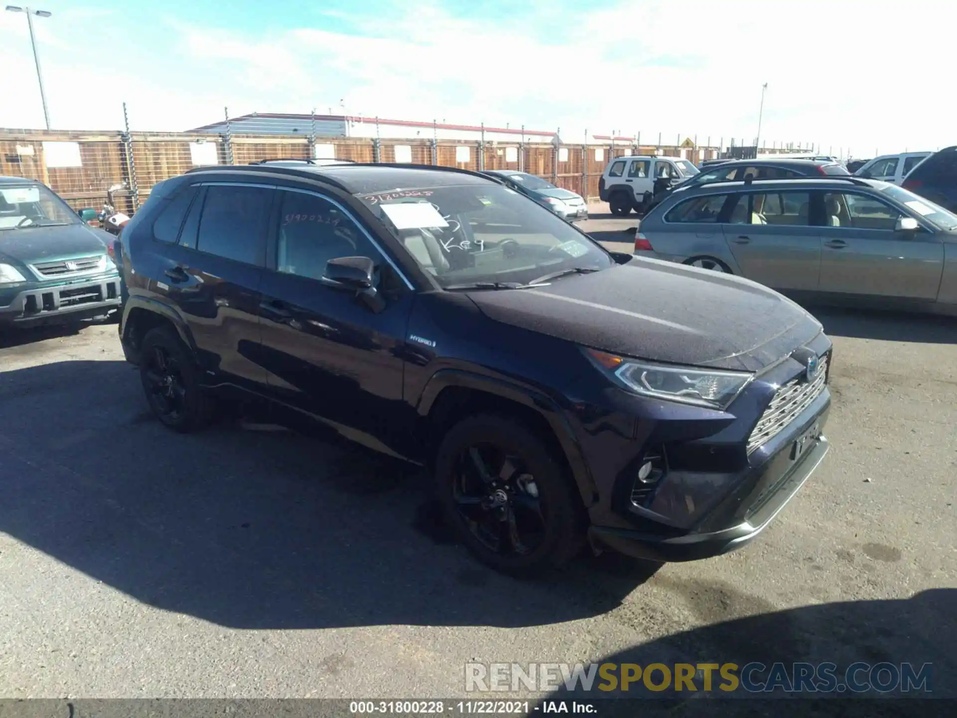 1 Photograph of a damaged car JTME6RFV7LJ001074 TOYOTA RAV4 2020