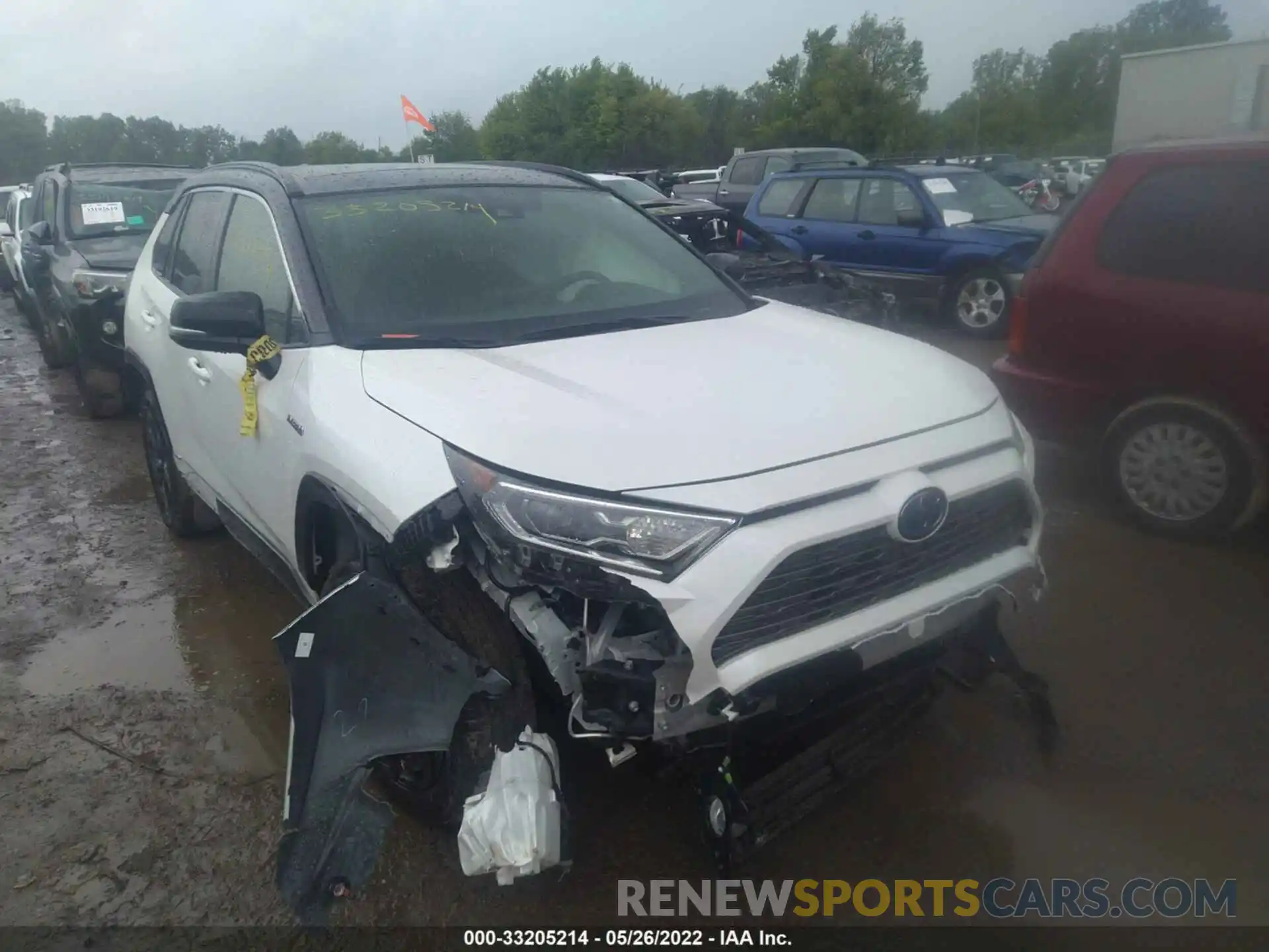 1 Photograph of a damaged car JTME6RFV7LJ001589 TOYOTA RAV4 2020