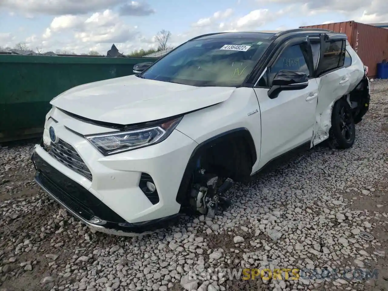 2 Фотография поврежденного автомобиля JTME6RFVXLJ001621 TOYOTA RAV4 2020