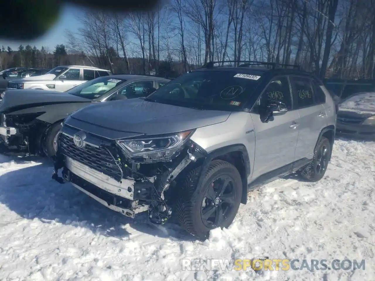 2 Photograph of a damaged car JTMEWRFV0LD525066 TOYOTA RAV4 2020