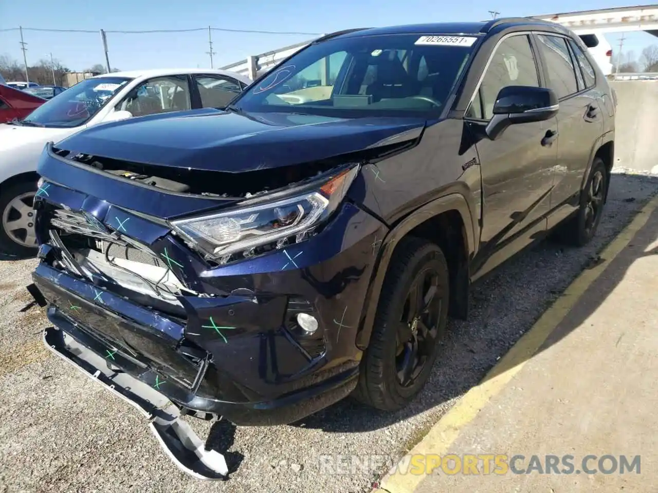 2 Photograph of a damaged car JTMEWRFV0LD531014 TOYOTA RAV4 2020