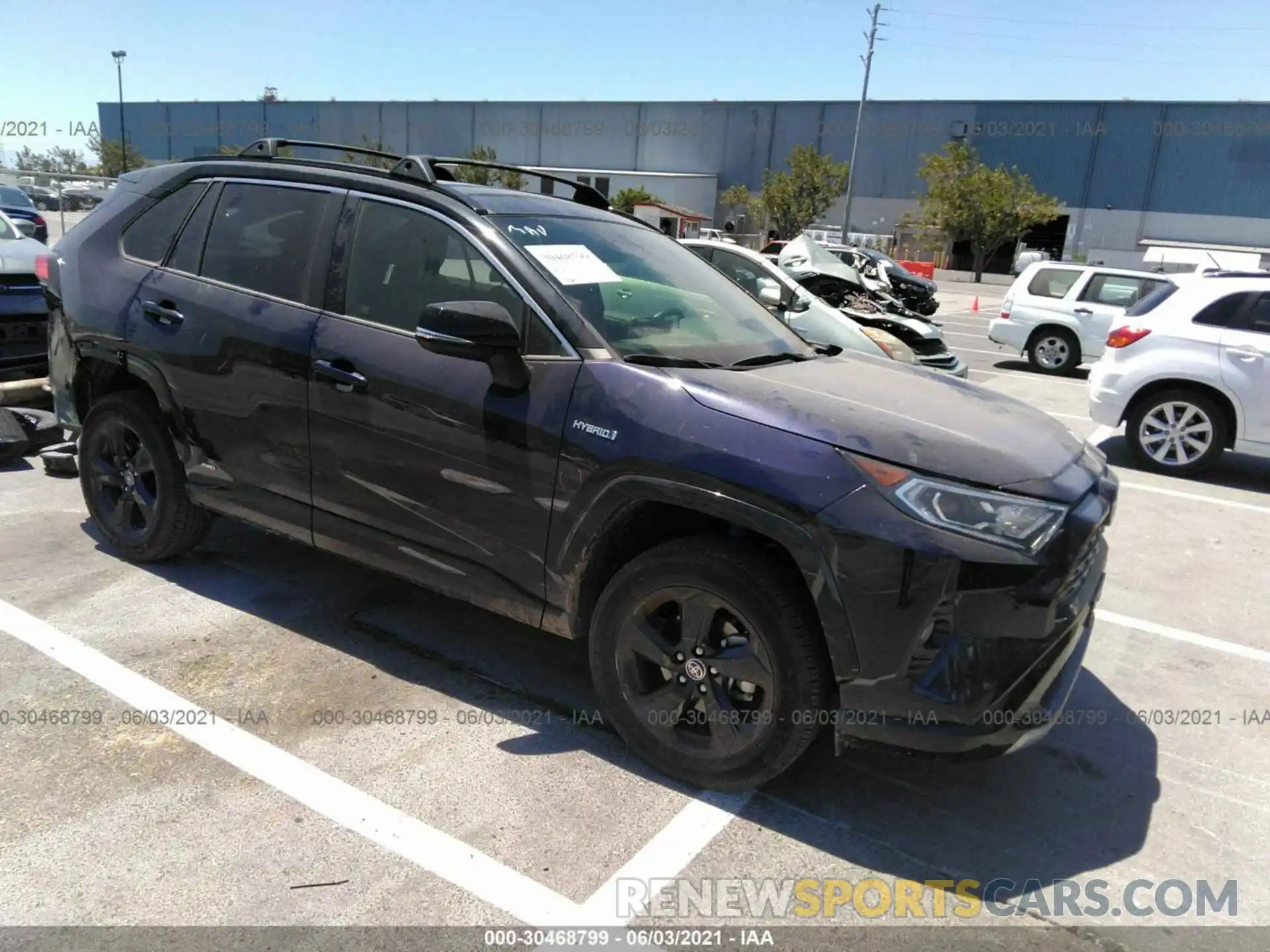 1 Photograph of a damaged car JTMEWRFV0LD539100 TOYOTA RAV4 2020