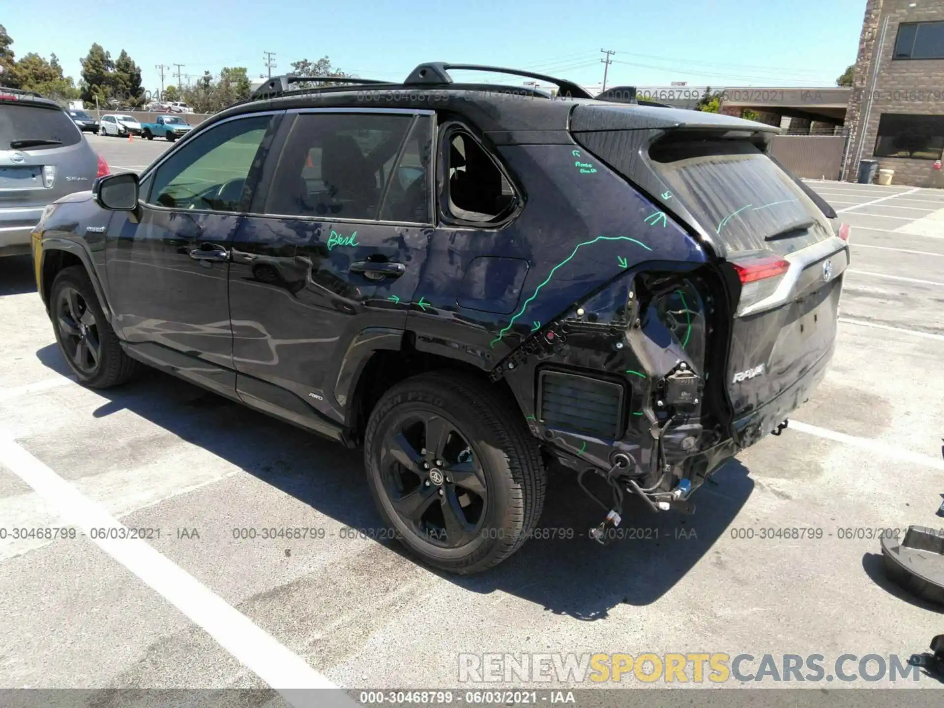 3 Photograph of a damaged car JTMEWRFV0LD539100 TOYOTA RAV4 2020