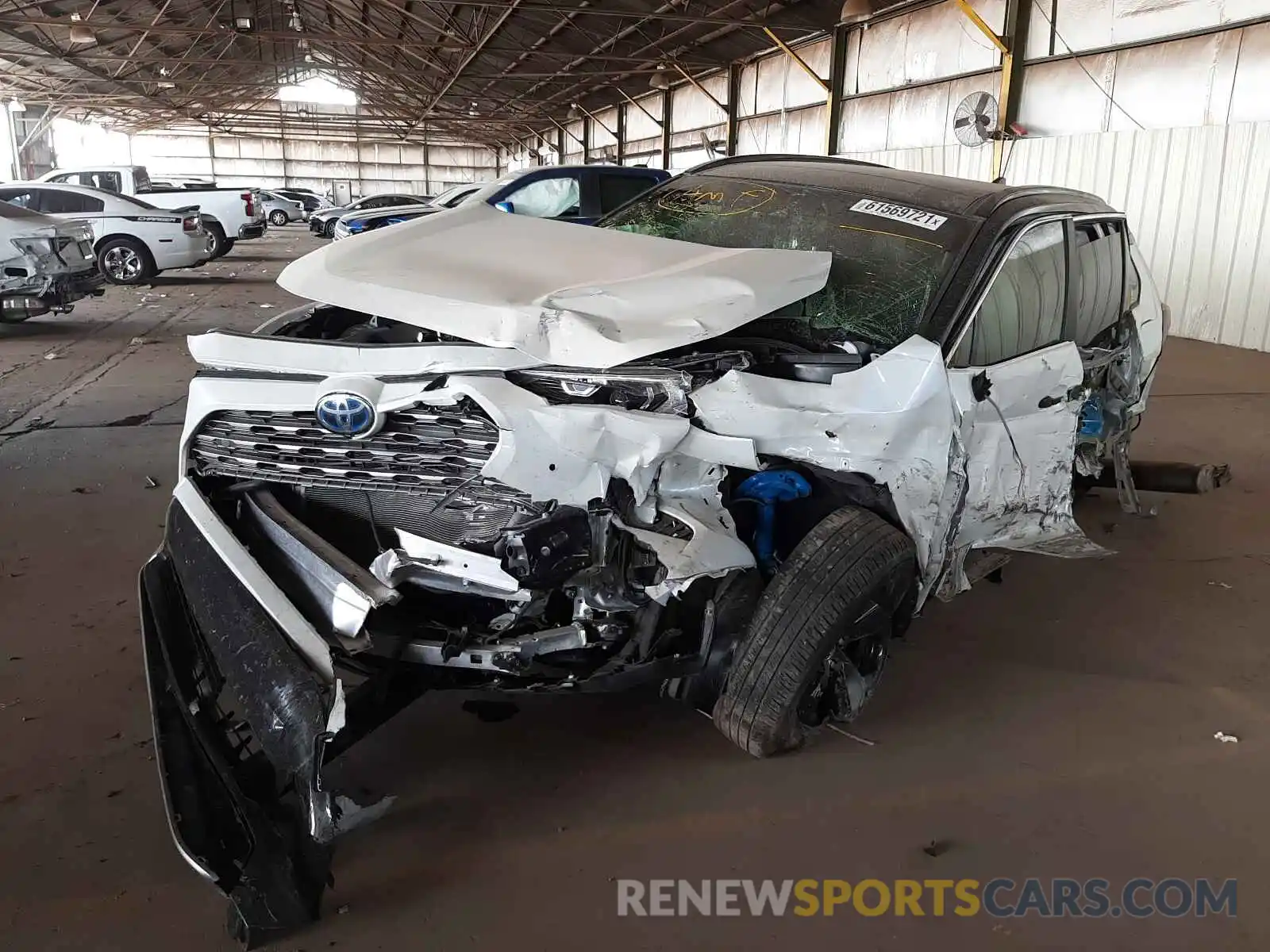 2 Photograph of a damaged car JTMEWRFV0LD544975 TOYOTA RAV4 2020