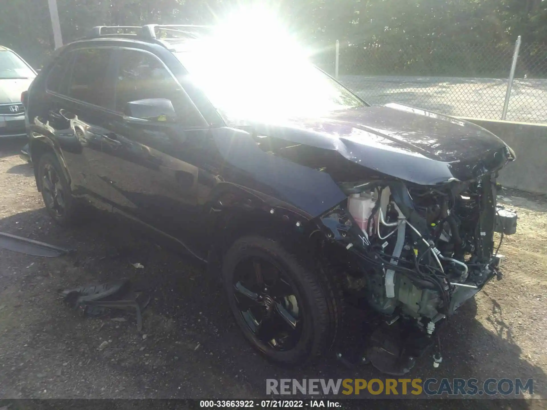 1 Photograph of a damaged car JTMEWRFV0LJ038404 TOYOTA RAV4 2020