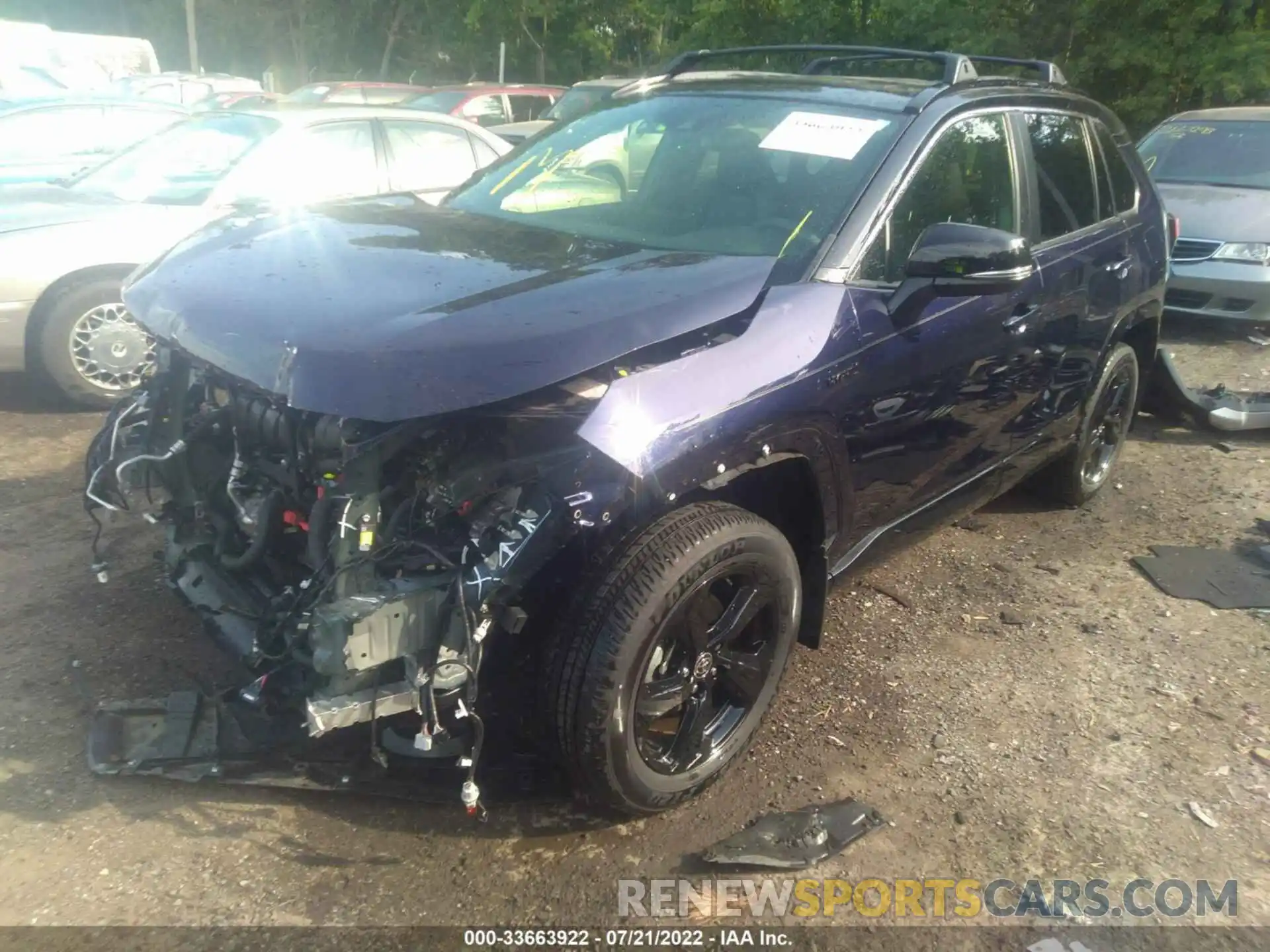 2 Photograph of a damaged car JTMEWRFV0LJ038404 TOYOTA RAV4 2020