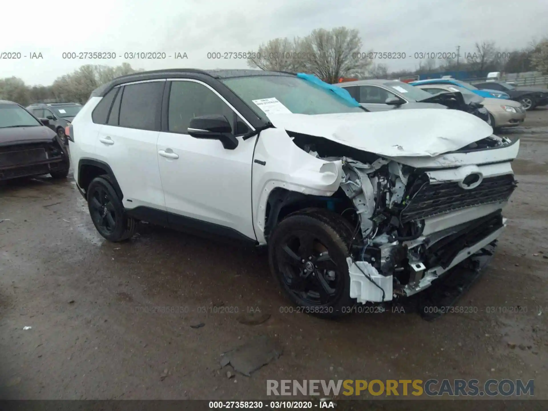 1 Photograph of a damaged car JTMEWRFV1LD525237 TOYOTA RAV4 2020