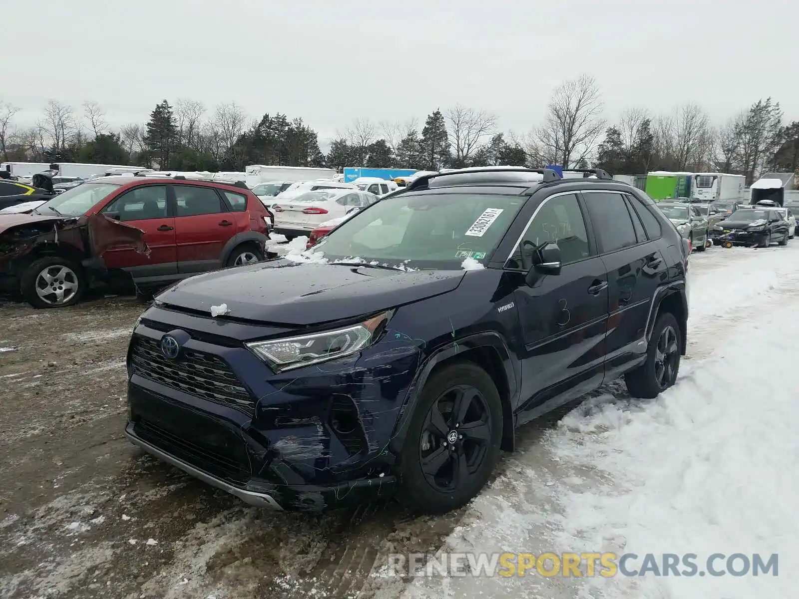 2 Photograph of a damaged car JTMEWRFV1LD535332 TOYOTA RAV4 2020