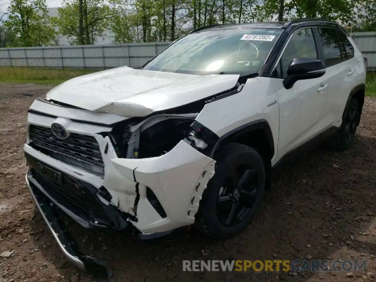 2 Photograph of a damaged car JTMEWRFV1LJ041053 TOYOTA RAV4 2020