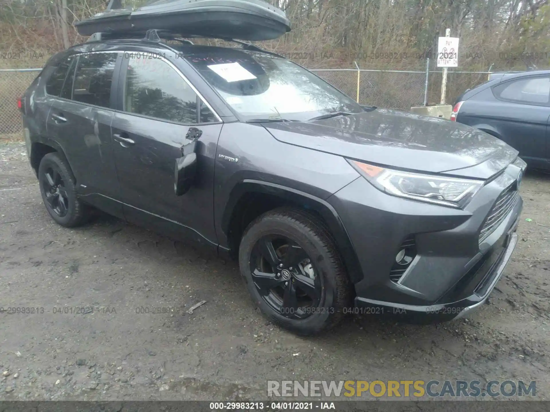 1 Photograph of a damaged car JTMEWRFV1LJ044969 TOYOTA RAV4 2020