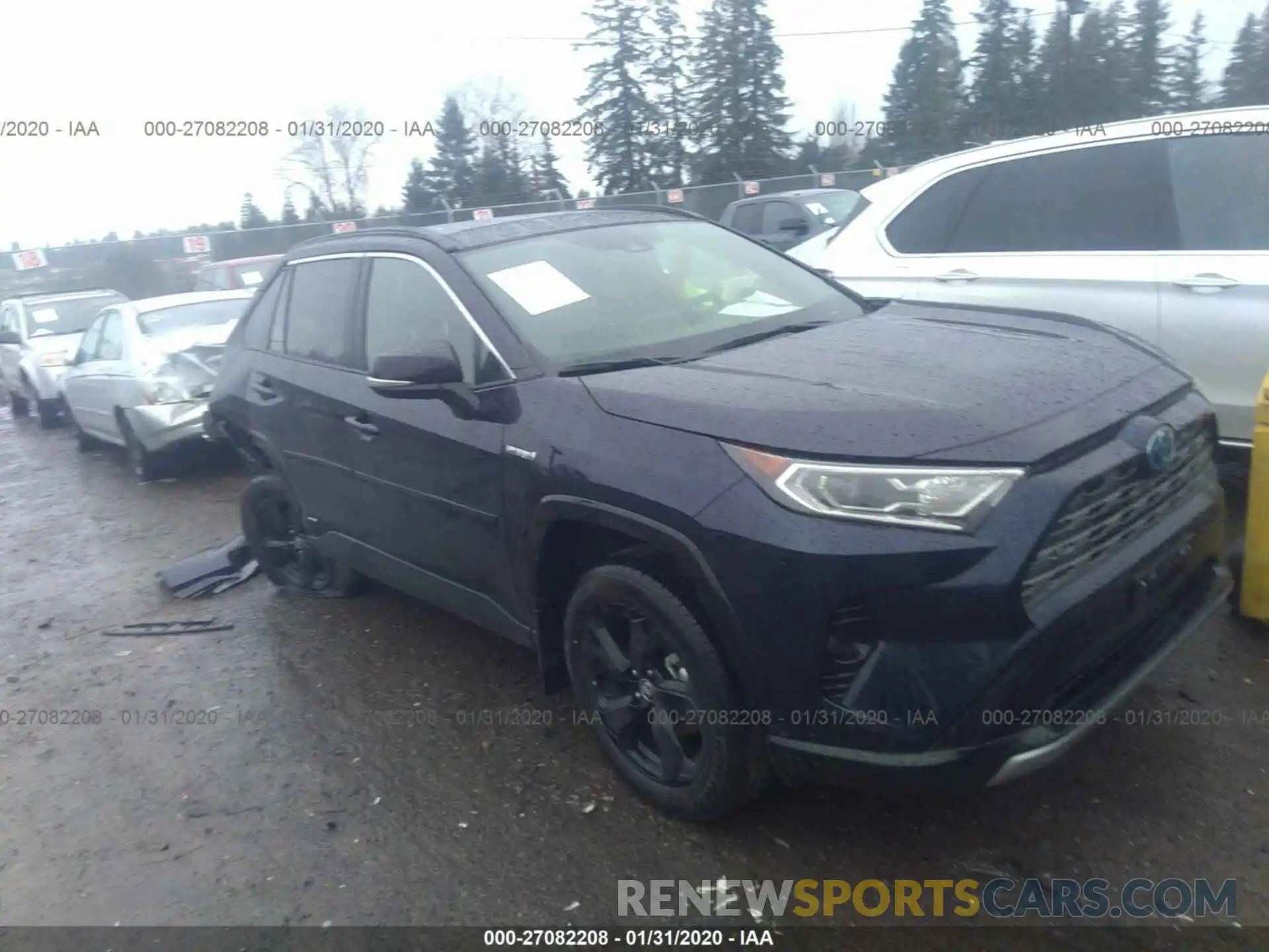 1 Photograph of a damaged car JTMEWRFV2LD528065 TOYOTA RAV4 2020