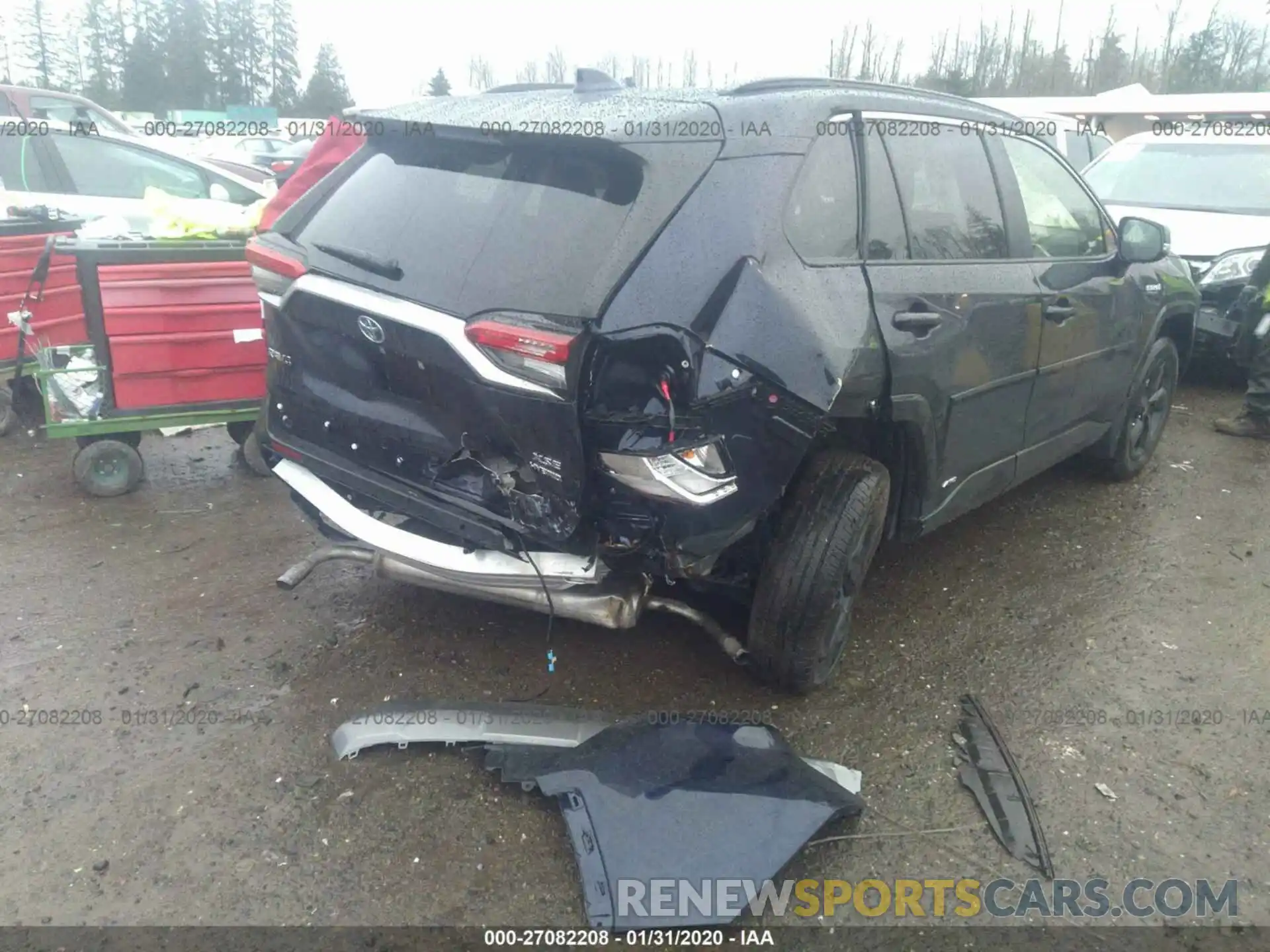 4 Photograph of a damaged car JTMEWRFV2LD528065 TOYOTA RAV4 2020