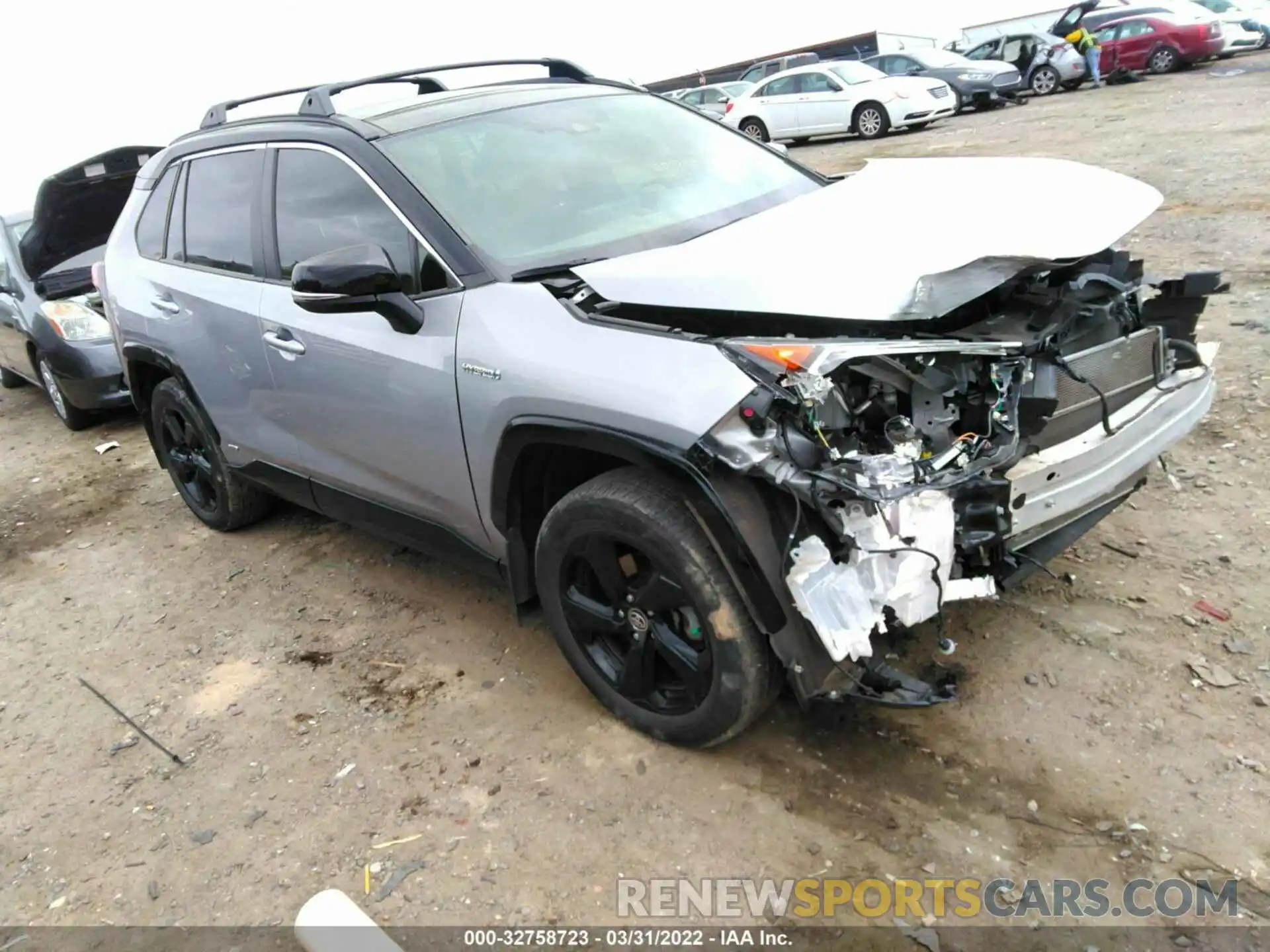 1 Photograph of a damaged car JTMEWRFV2LD529247 TOYOTA RAV4 2020