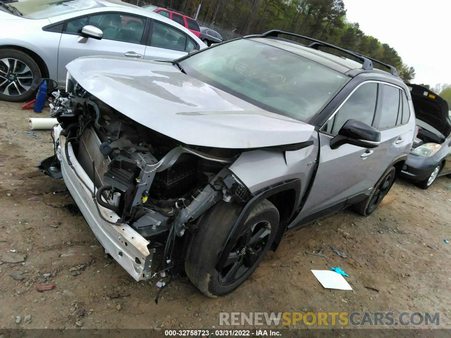 2 Photograph of a damaged car JTMEWRFV2LD529247 TOYOTA RAV4 2020