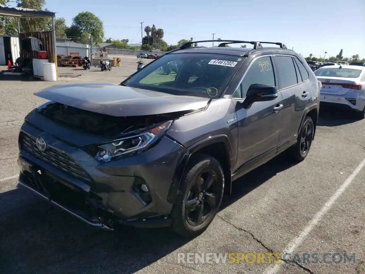 2 Photograph of a damaged car JTMEWRFV2LD549773 TOYOTA RAV4 2020