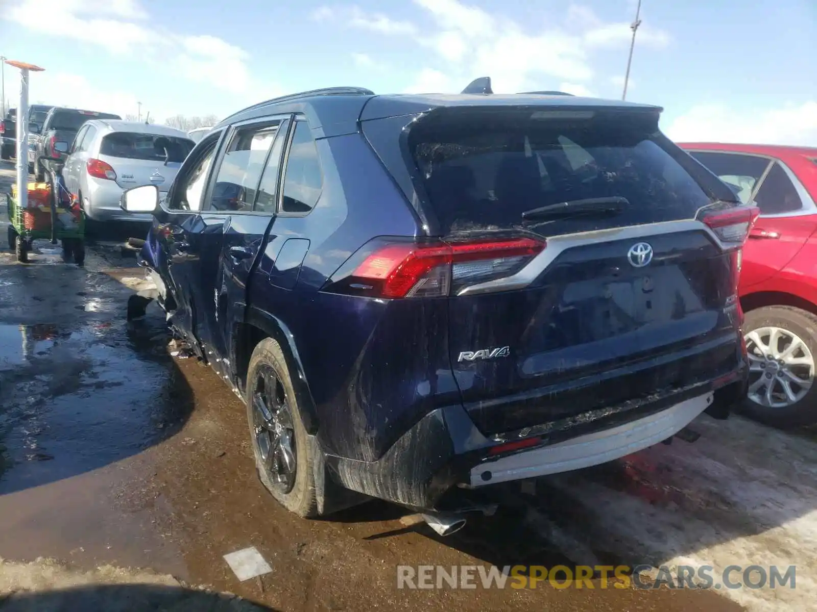 3 Photograph of a damaged car JTMEWRFV2LJ043295 TOYOTA RAV4 2020