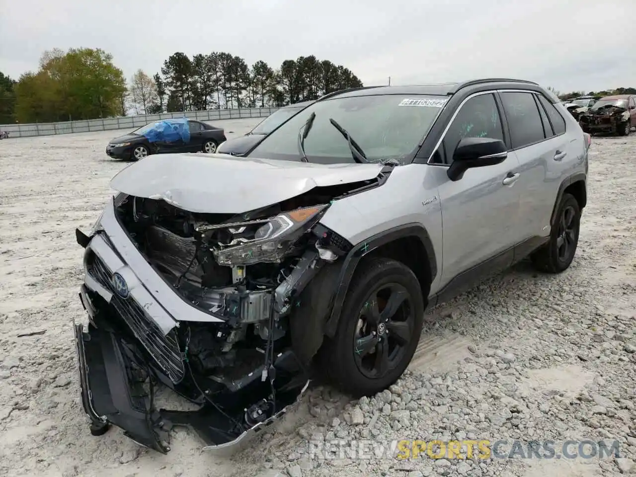 2 Photograph of a damaged car JTMEWRFV2LJ045595 TOYOTA RAV4 2020