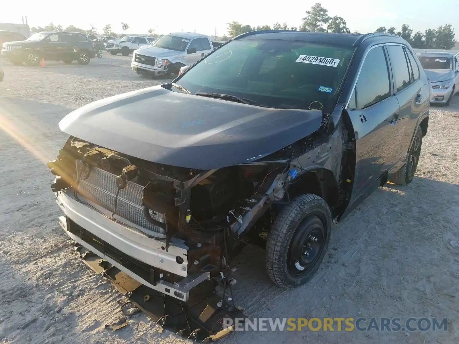 2 Photograph of a damaged car JTMEWRFV2LJ048593 TOYOTA RAV4 2020