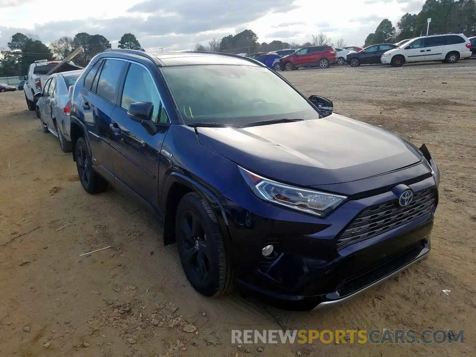 1 Photograph of a damaged car JTMEWRFV3LD526034 TOYOTA RAV4 2020