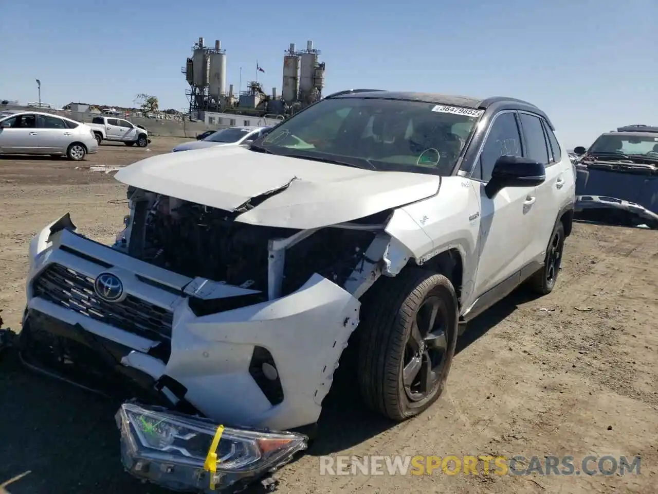 2 Photograph of a damaged car JTMEWRFV3LD538863 TOYOTA RAV4 2020